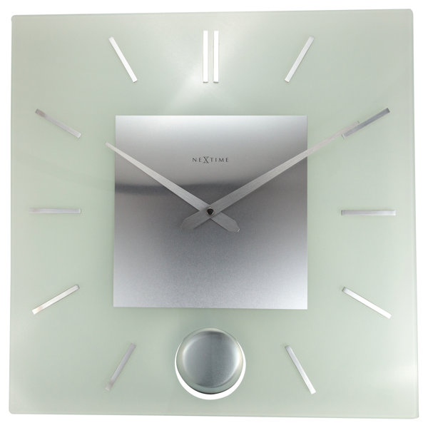 Ivy Bronx Glass Wall Clock & Reviews | Wayfair